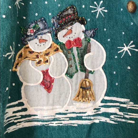 Women’s Christmas Button Up - Picture 3 of 6